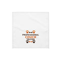 Professional Couch Tester funny pet dog bandana, front view