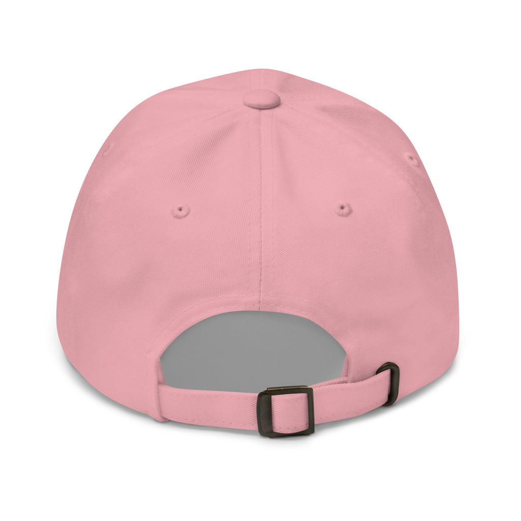 Running On Scrubs funny nurse dad hat in Pink, back view