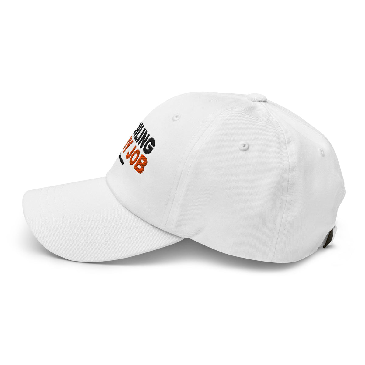 Spoiling Is My Job funny grandma dad hat in White, left side view