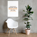 Speaking Hours Begin After Cup Two coffee lover poster, lifestyle photo