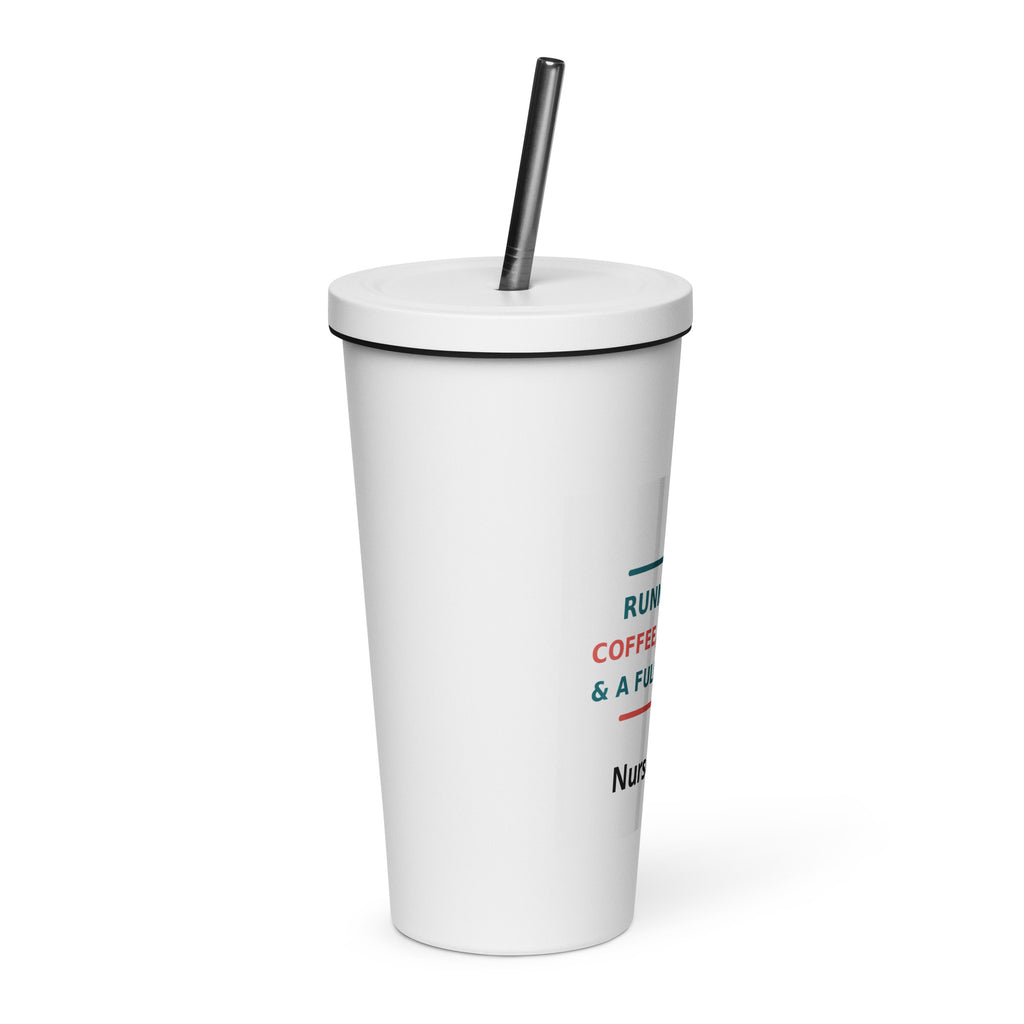 Running On Coffee, Charting & A Full Bladder tumbler by Little Laughs Co.