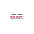 Just Submit Form 12-C In Triplicate funny coworker sticker