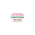 This Is My Official Christmas Nap funny Christmas sticker