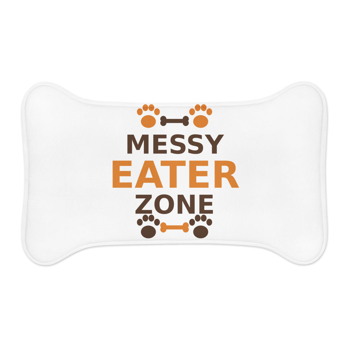 Messy Eater Zone pet food mat by Little Laughs Co.