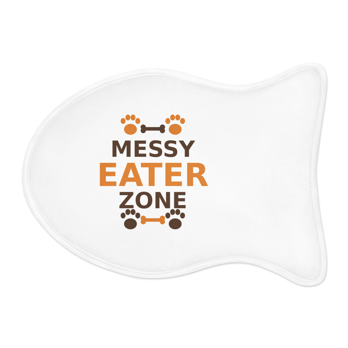 Messy Eater Zone pet food mat by Little Laughs Co.