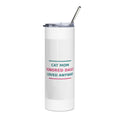 Cat Mom: Ignored Daily, Loved Anyway cat mom tumbler, front view