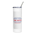 Grandpa: The Man, The Myth, The Bad Influence funny grandpa tumbler, front view