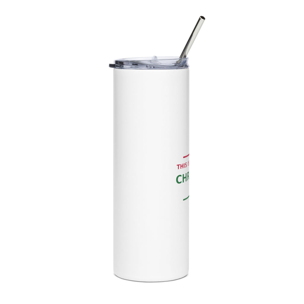 This Is My Official Christmas Nap funny Christmas tumbler, right side view