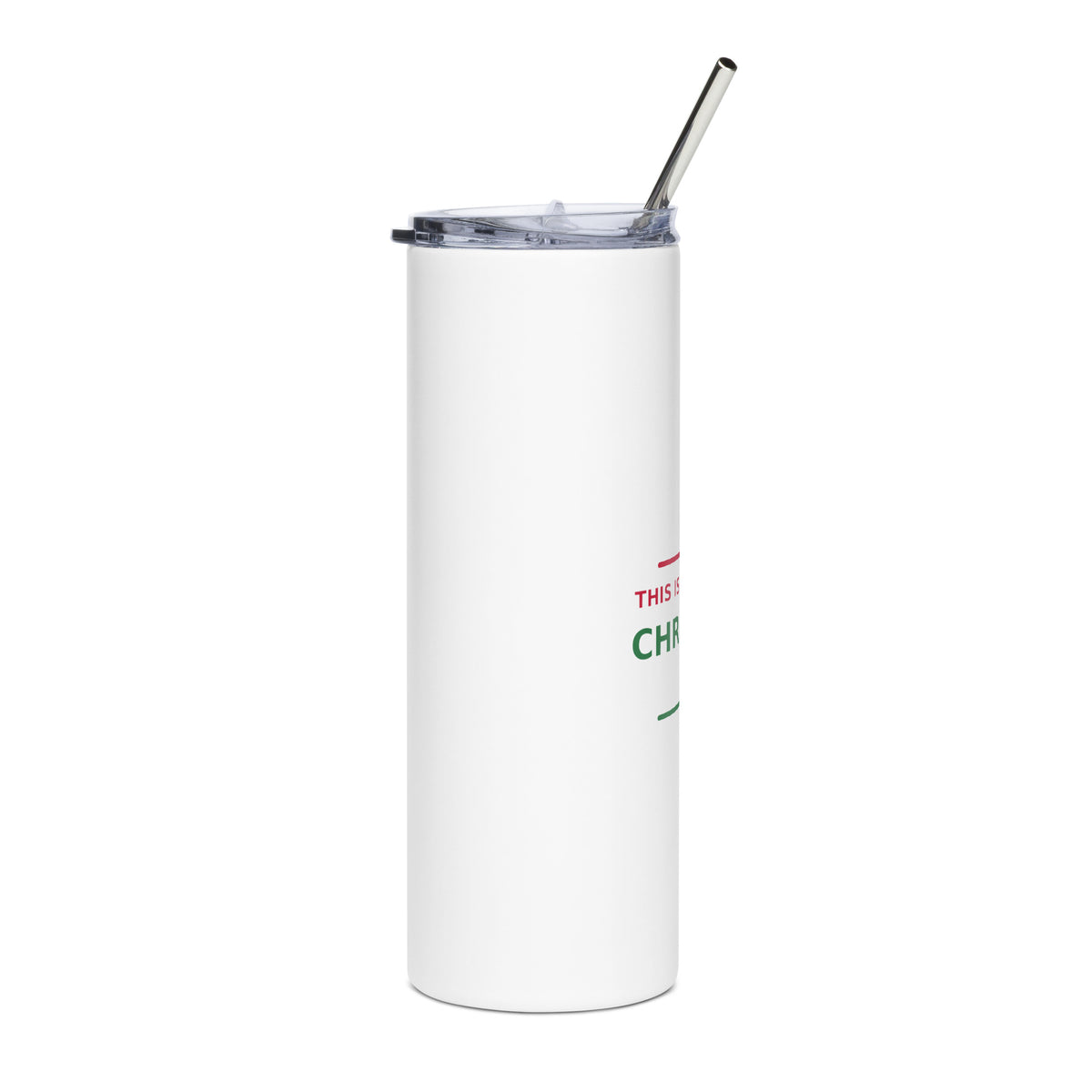 This Is My Official Christmas Nap funny Christmas tumbler, right side view