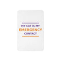 My Cat Is My Emergency Contact cat lover sherpa blanket, front view
