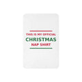 This Is My Official Christmas Nap funny Christmas sherpa blanket, front view