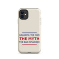 Grandpa: The Man, The Myth, The Bad Influence funny grandpa iPhone case in Cream, front view