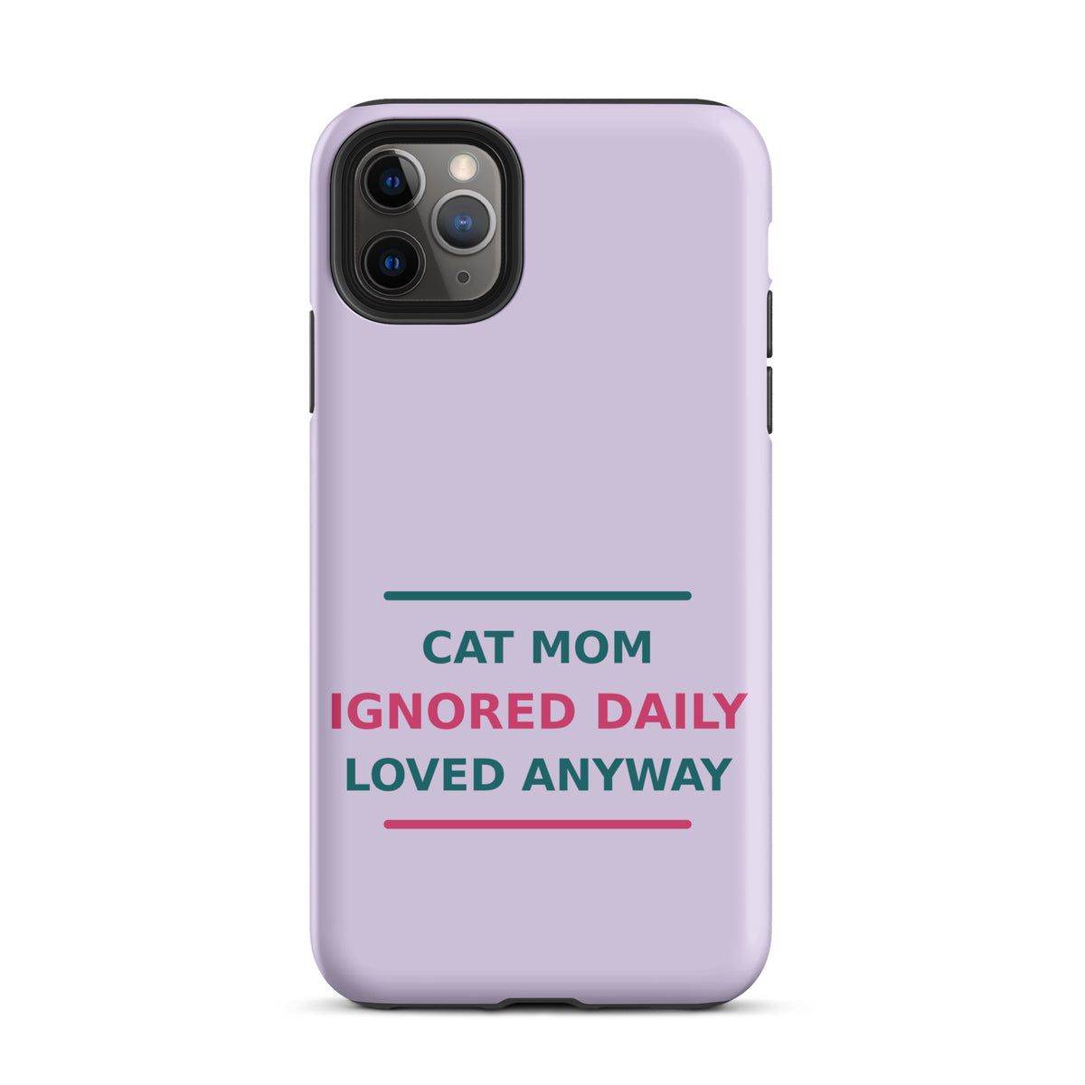 Powered By Coffee & Glitter Glue funny teacher iPhone case in Pencil Yellow, front view