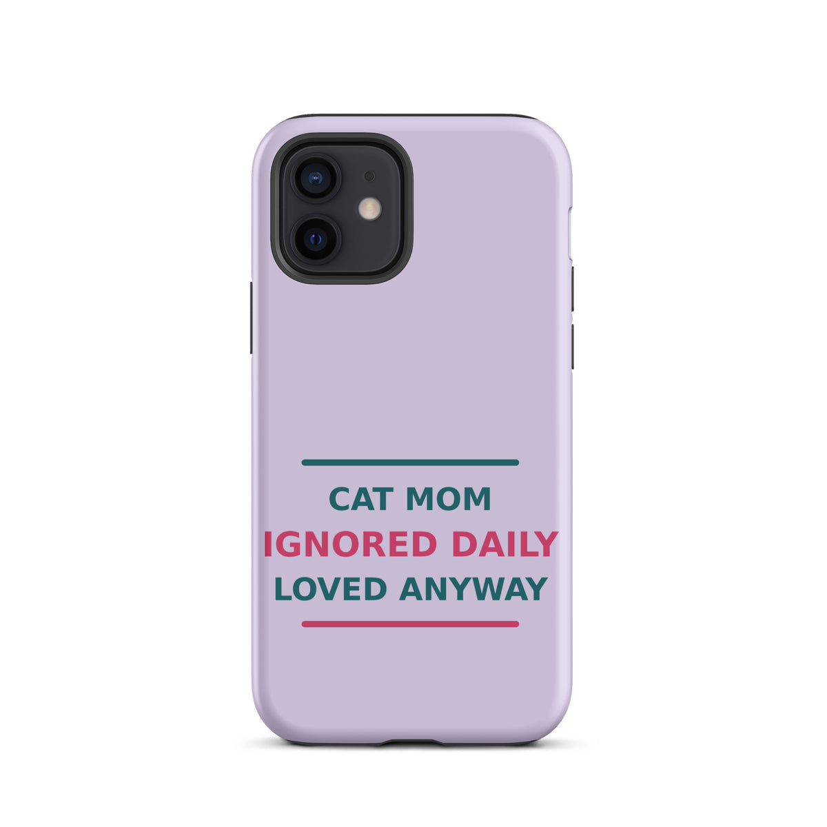 Powered By Coffee & Glitter Glue funny teacher iPhone case in Notebook Cream, front view