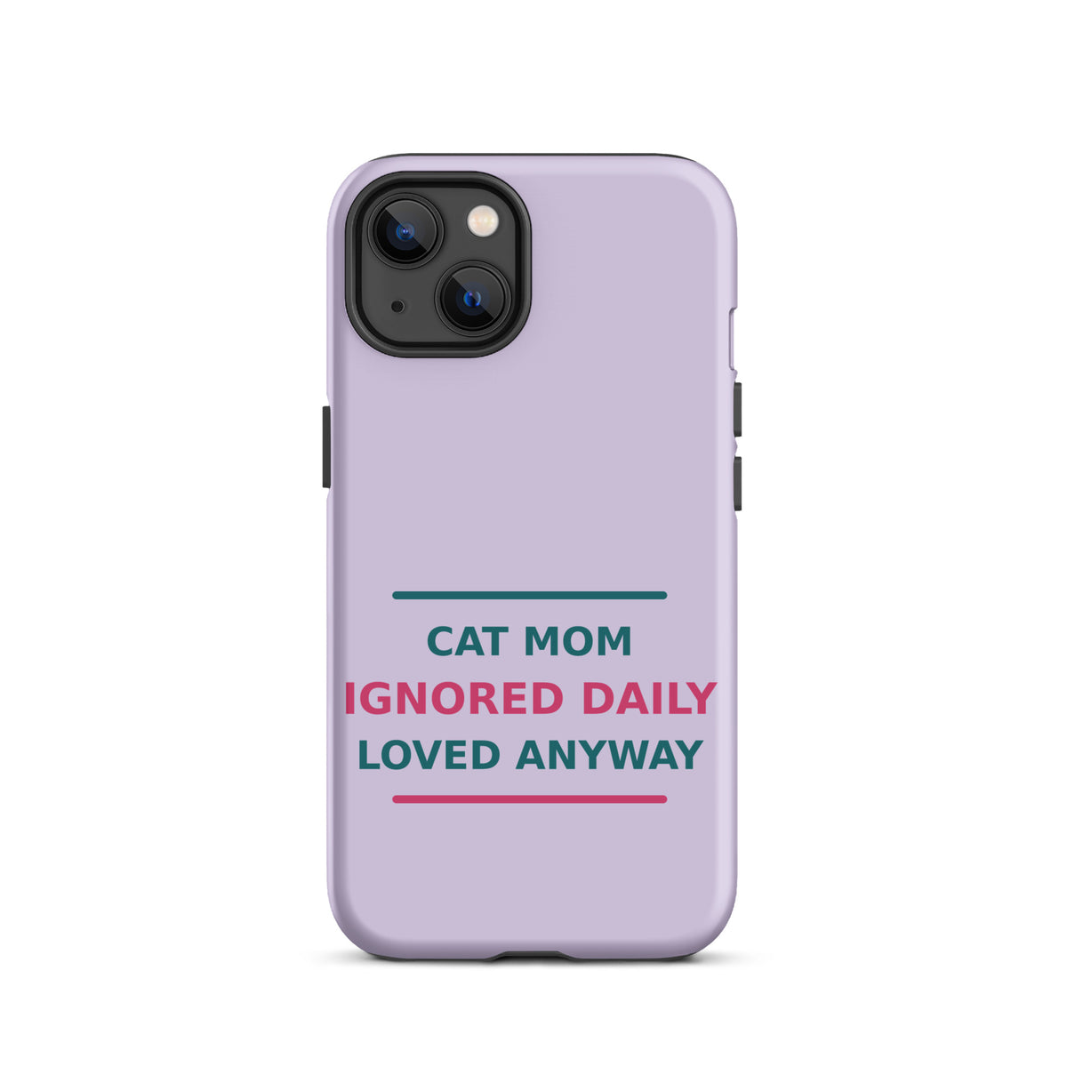 Powered By Coffee & Glitter Glue funny teacher iPhone case in Pencil Yellow, front view