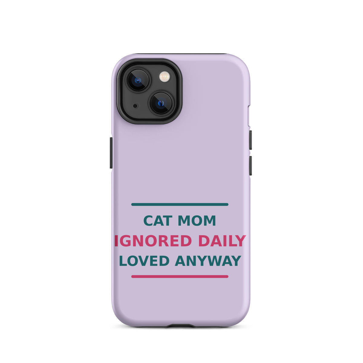 Powered By Coffee & Glitter Glue funny teacher iPhone case in Notebook Cream, front view