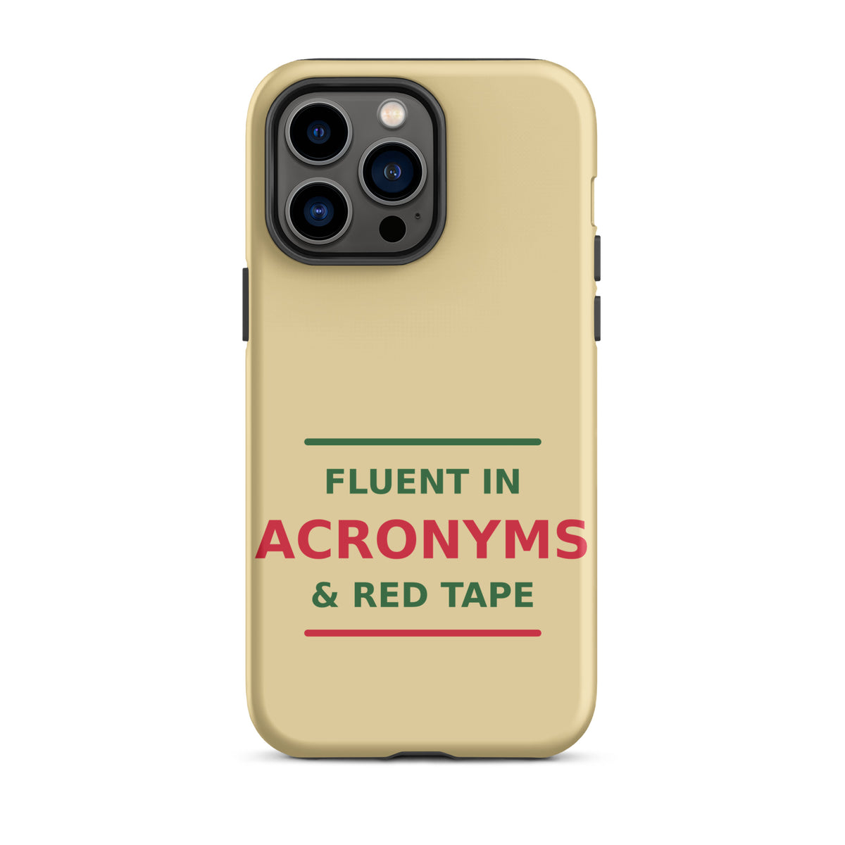 Fluent In Acronyms & Red Tape phone case in Manila by Little Laughs Co.