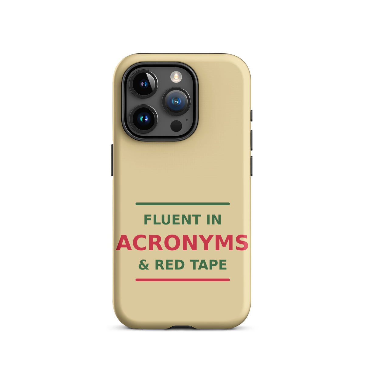Fluent In Acronyms & Red Tape phone case in Manila by Little Laughs Co.