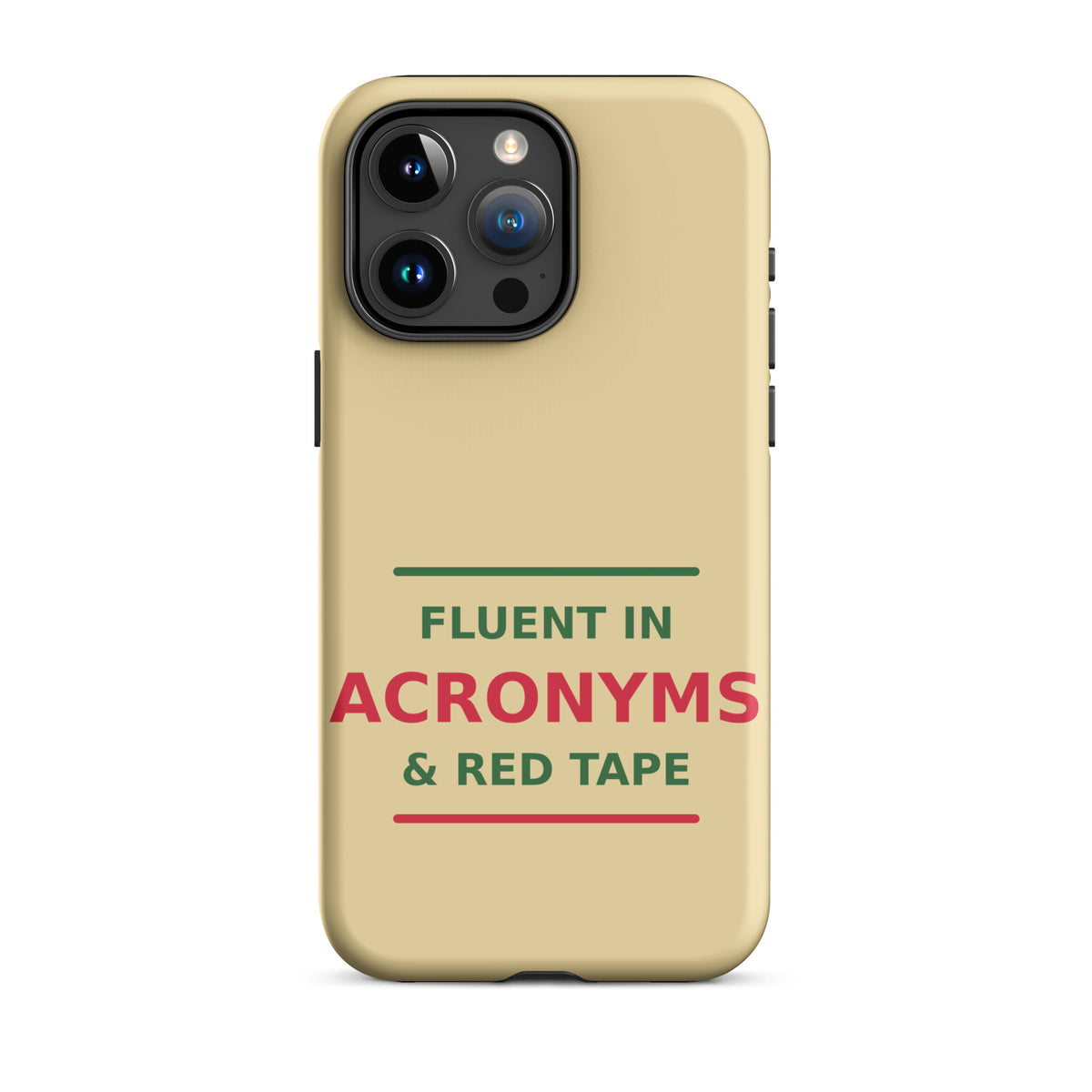 Fluent In Acronyms & Red Tape phone case in Manila by Little Laughs Co.