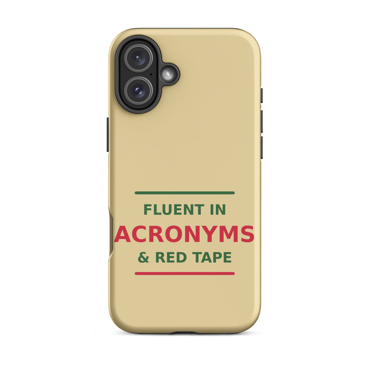 Fluent In Acronyms & Red Tape phone case in Manila by Little Laughs Co.