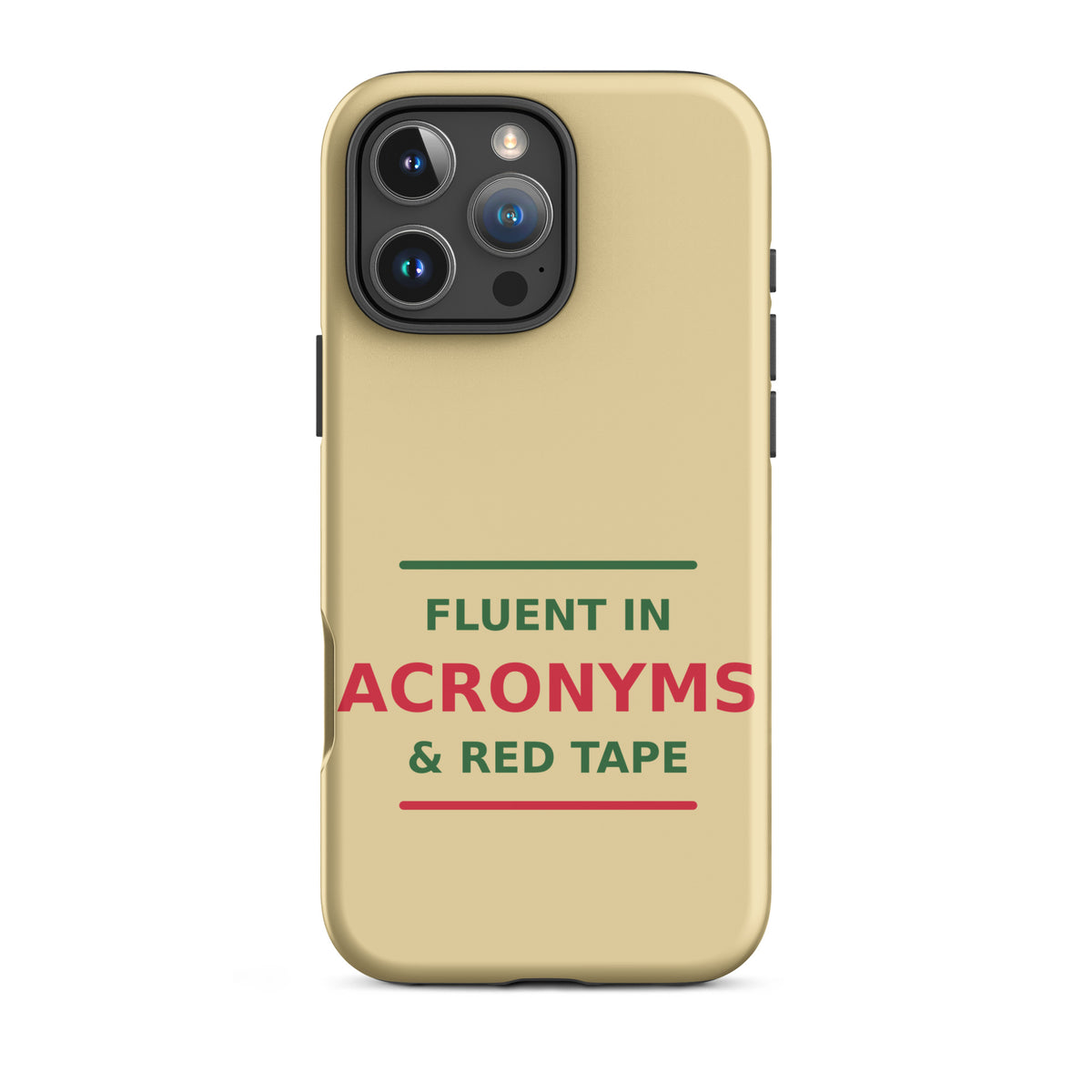 Fluent In Acronyms & Red Tape phone case in Manila by Little Laughs Co.