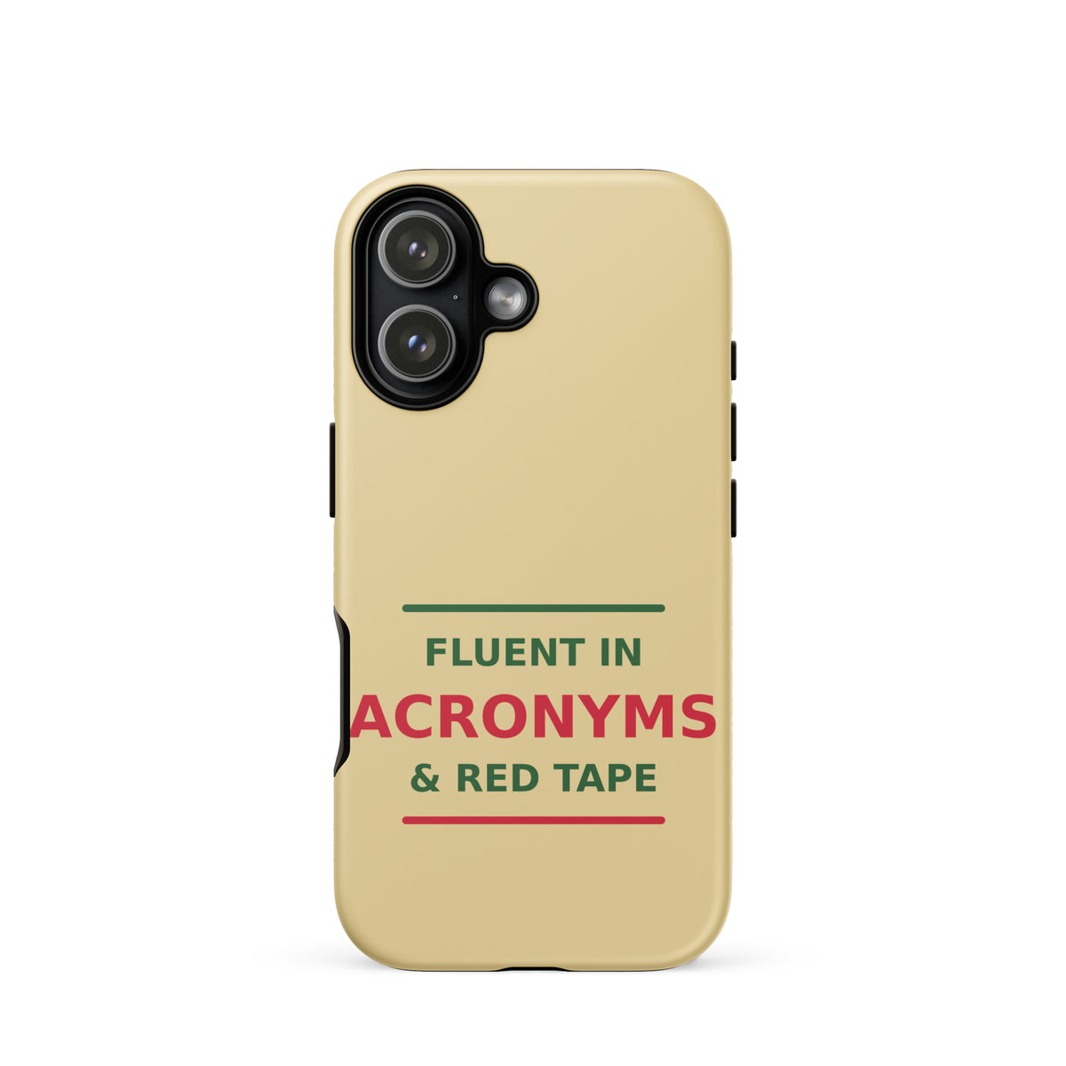Fluent In Acronyms & Red Tape phone case in Manila by Little Laughs Co.
