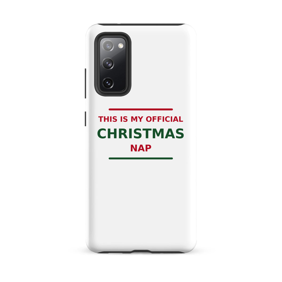 This Is My Official Christmas Nap funny Christmas Samsung case, front view