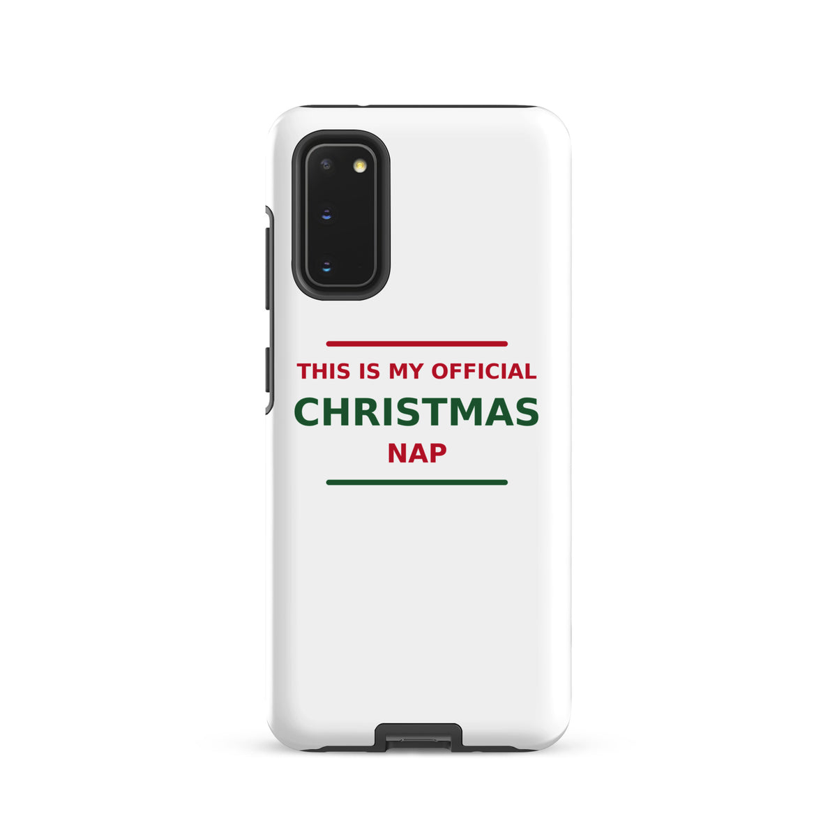 This Is My Official Christmas Nap funny Christmas Samsung case, front view