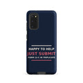 Just Submit Form 12-C In Triplicate funny coworker Samsung case in Navy, front view