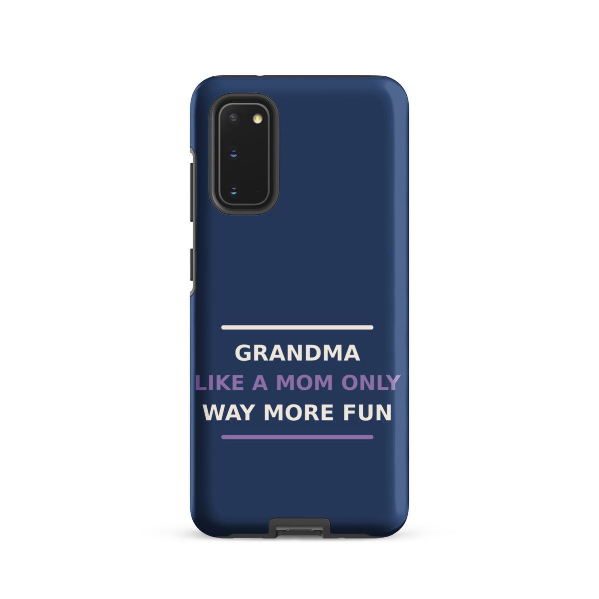 Grandma: Like A Mom, Only Way More Fun funny grandma Samsung case in Denim, front view