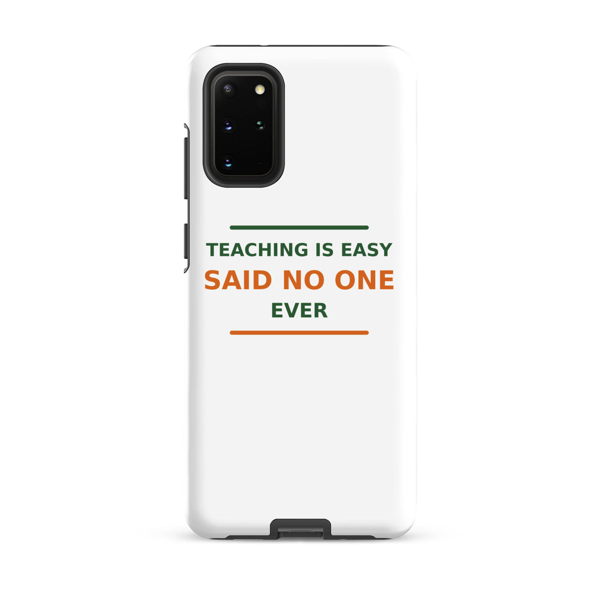 Teaching Is Easy, Said No One Ever funny teacher Samsung case, front view