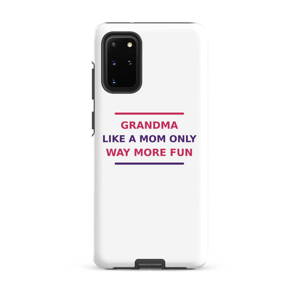 Grandma: Like A Mom, Only Way More Fun funny grandma Samsung case, front view