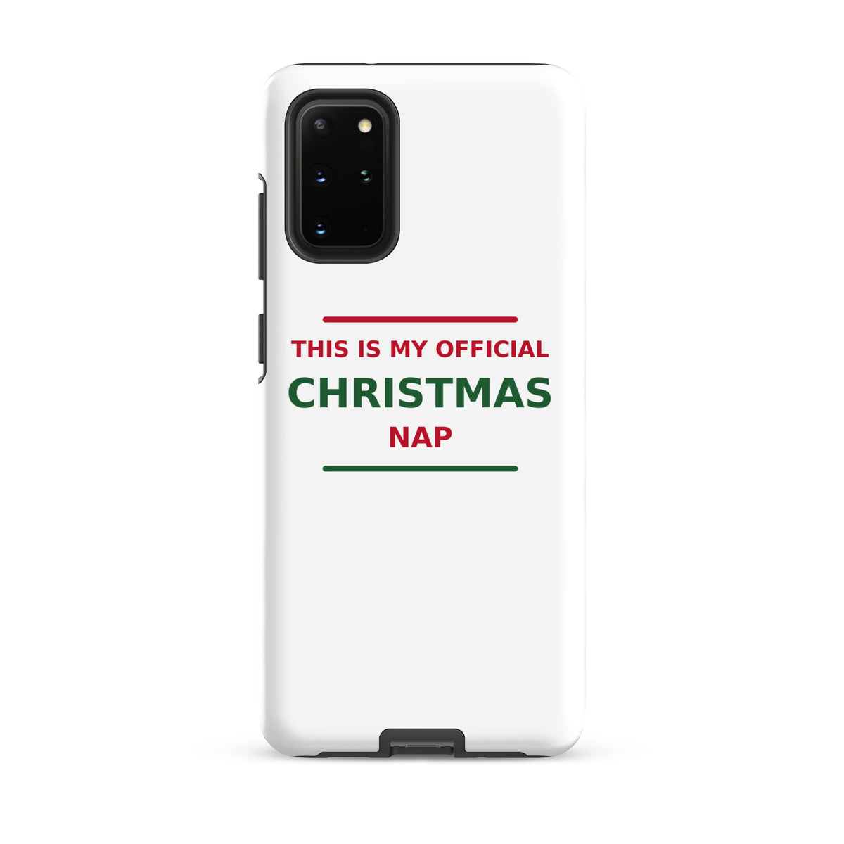 This Is My Official Christmas Nap funny Christmas Samsung case, front view