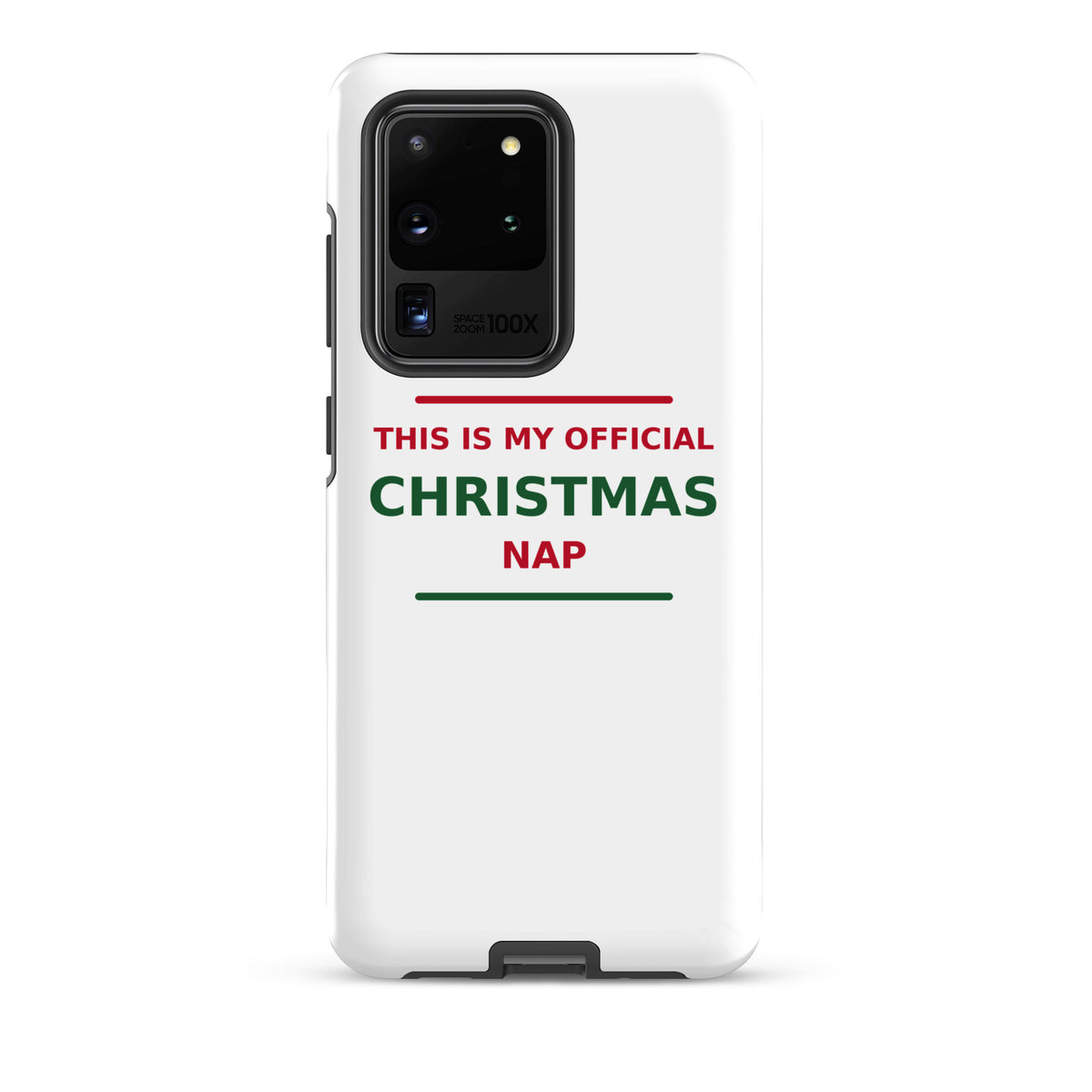 This Is My Official Christmas Nap funny Christmas Samsung case, front view