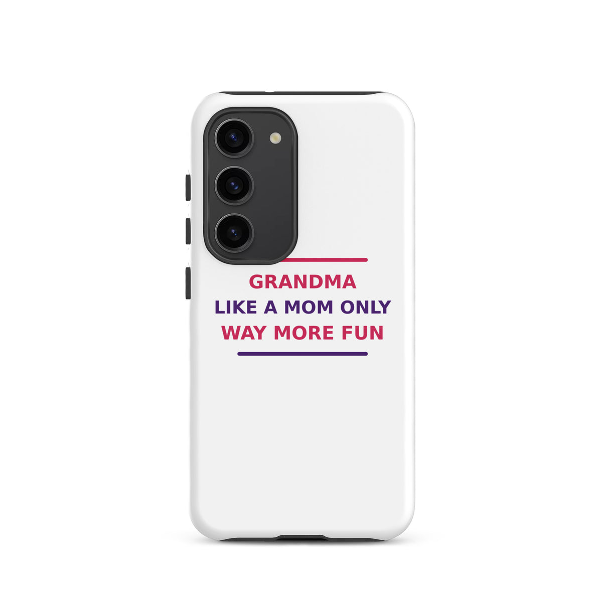 Grandma: Like A Mom, Only Way More Fun funny grandma Samsung case, front view
