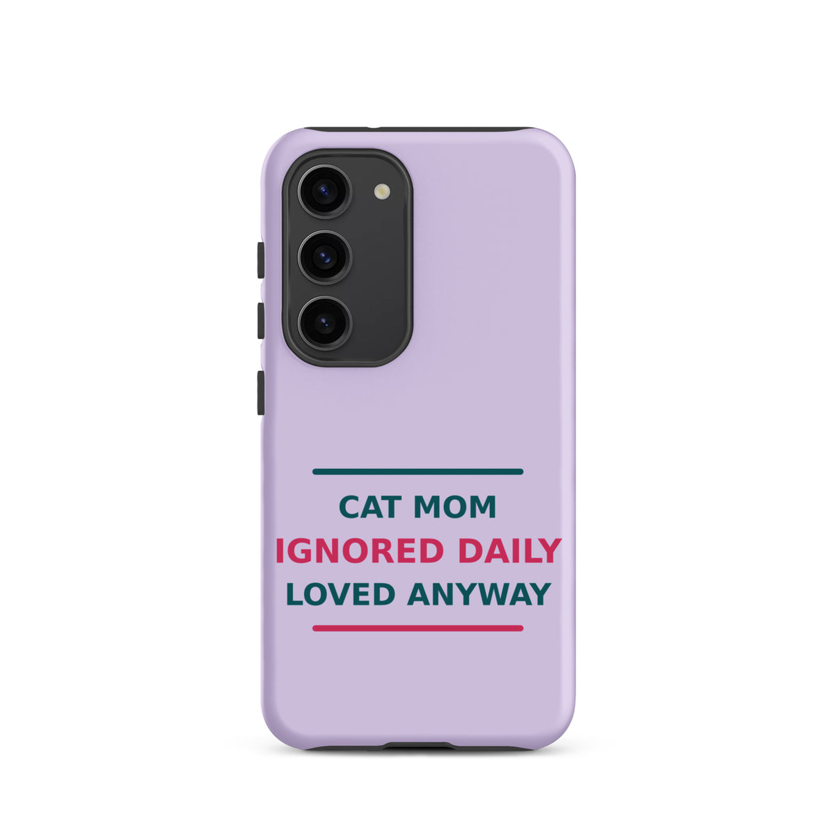 Powered By Coffee & Glitter Glue funny teacher Samsung case in Pencil Yellow, front view