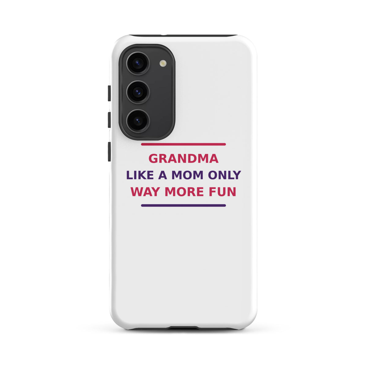 Grandma: Like A Mom, Only Way More Fun funny grandma Samsung case, front view