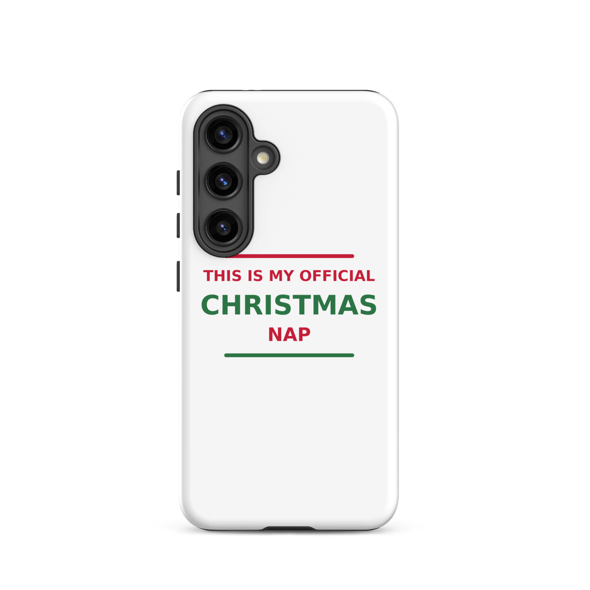 This Is My Official Christmas Nap funny Christmas Samsung case, front view