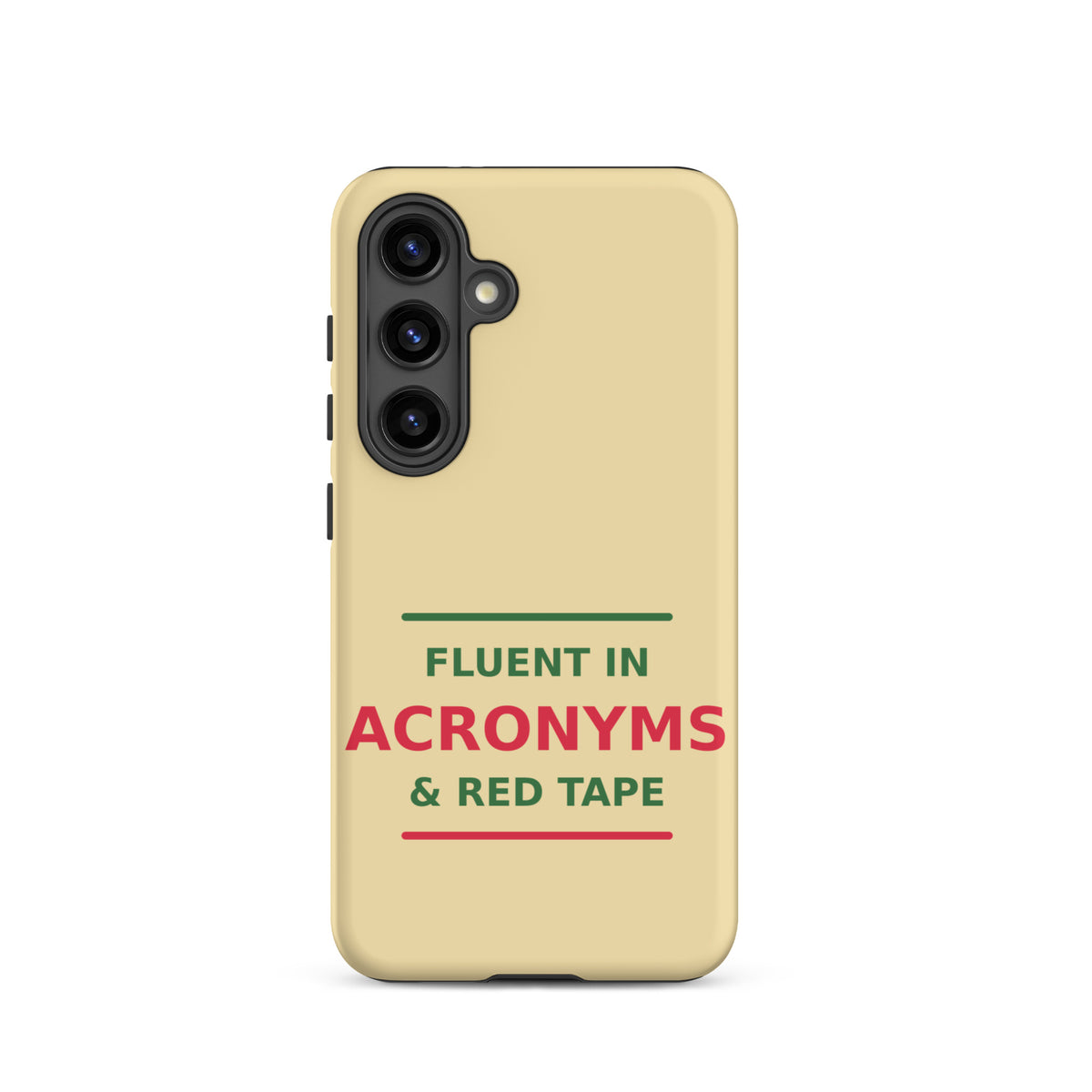 Fluent In Acronyms & Red Tape phone case in Manila by Little Laughs Co.