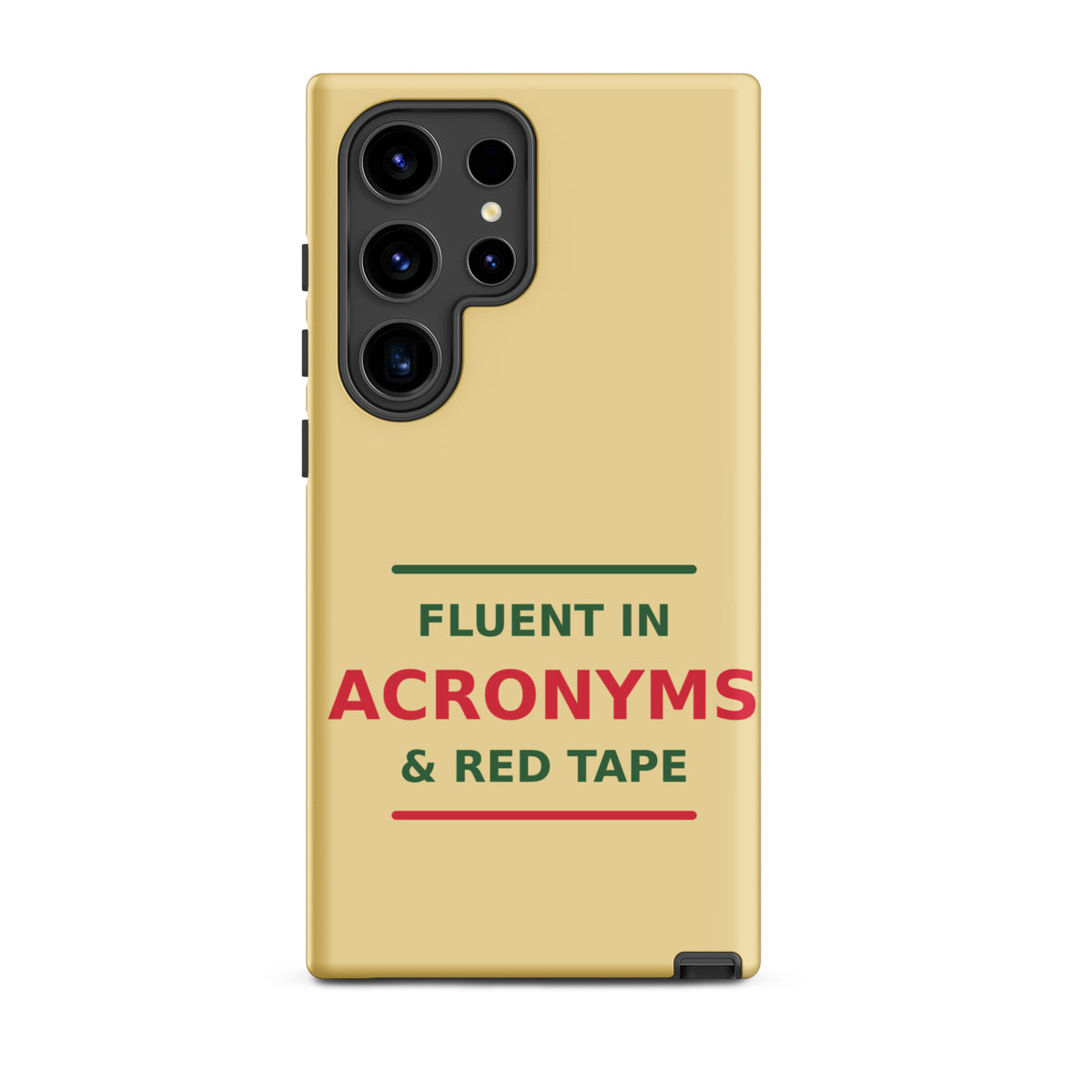 Fluent In Acronyms & Red Tape phone case in Manila by Little Laughs Co.