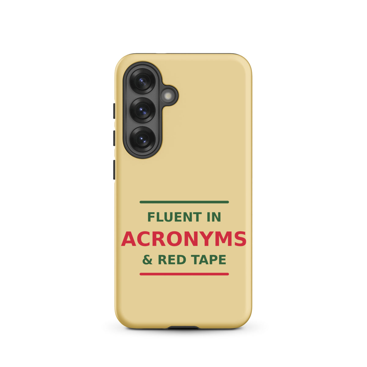 Fluent In Acronyms & Red Tape phone case in Manila by Little Laughs Co.