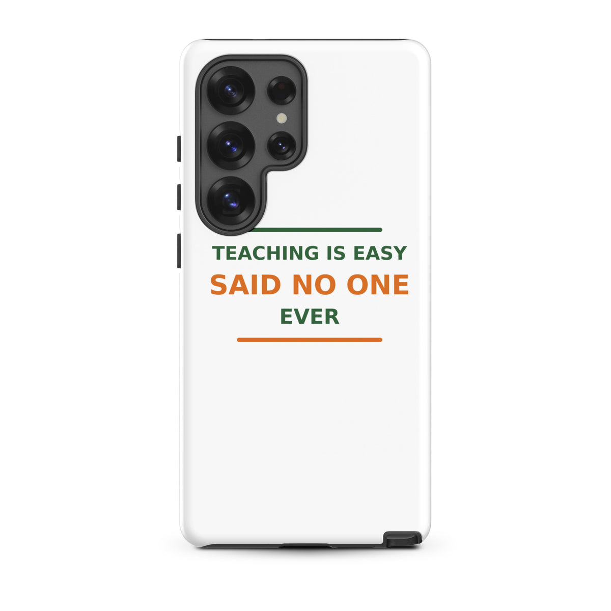 Teaching Is Easy, Said No One Ever funny teacher Samsung case, front view