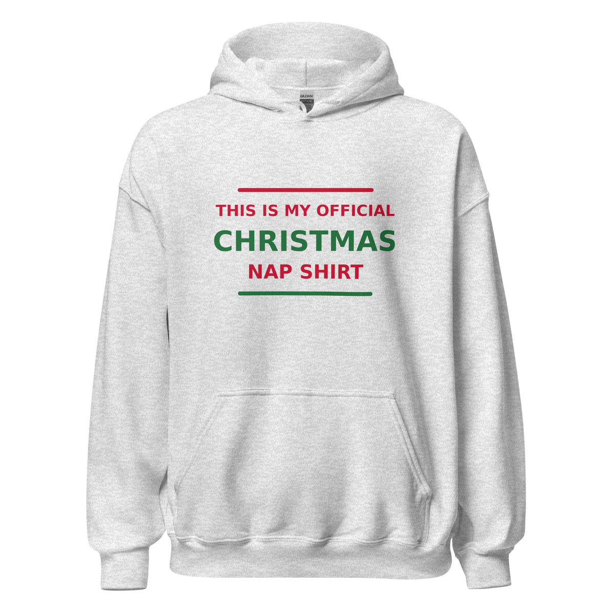 This Is My Official Christmas Nap hoodie in Ash by Little Laughs Co.
