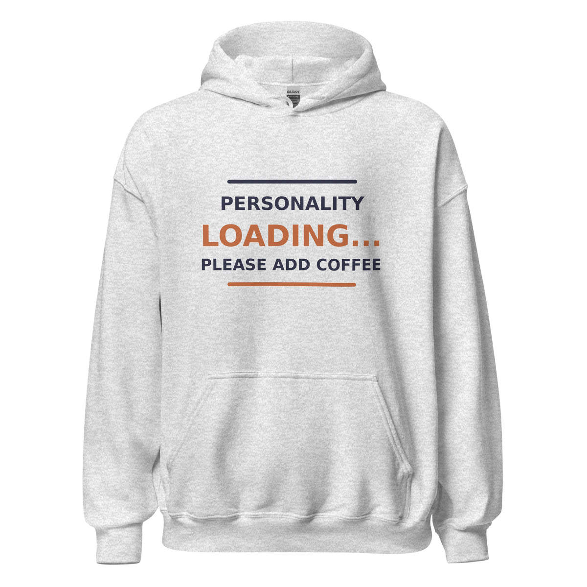 Personality Loading... Please Add Coffee hoodie in Ash by Little Laughs Co.