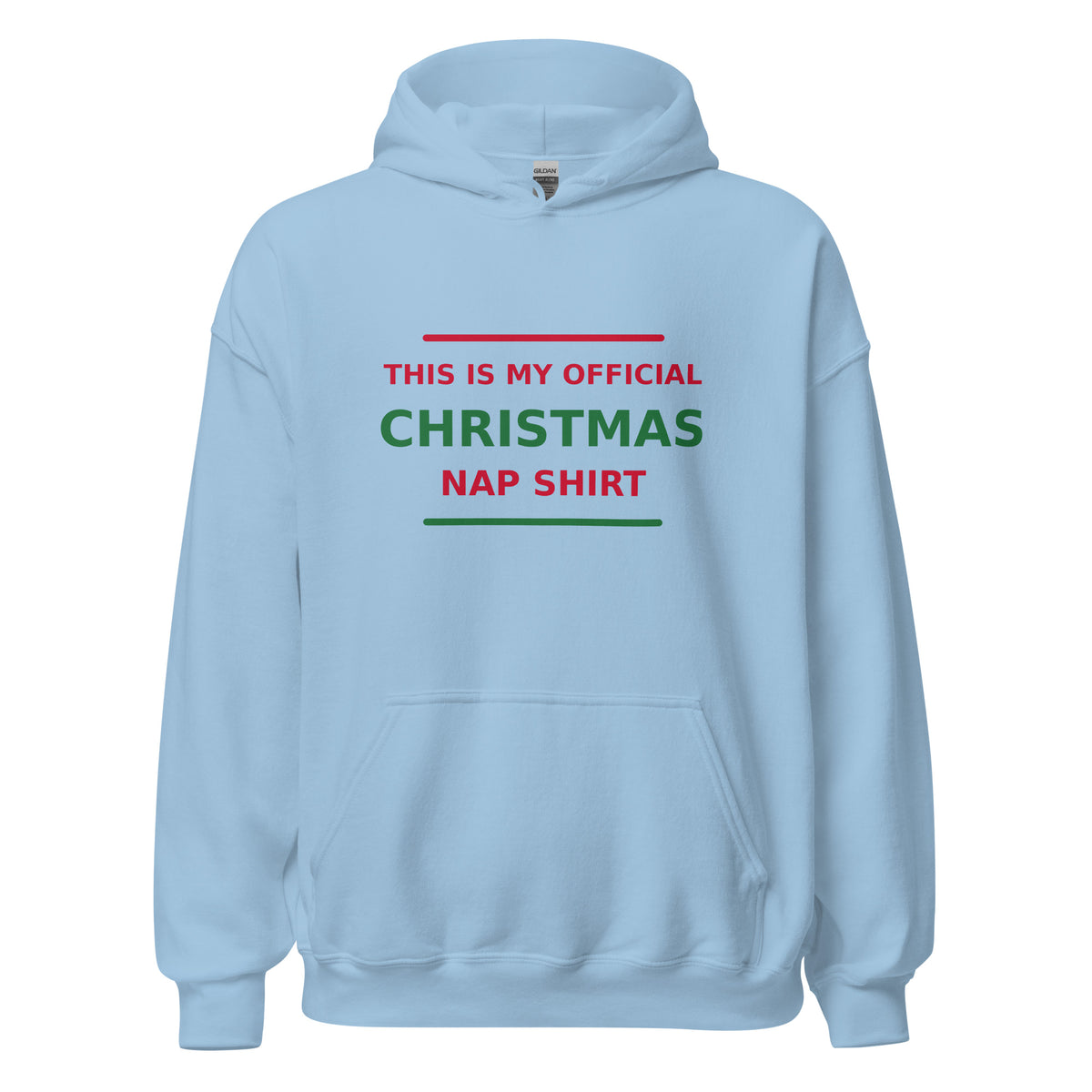 This Is My Official Christmas Nap hoodie in Light Blue by Little Laughs Co.