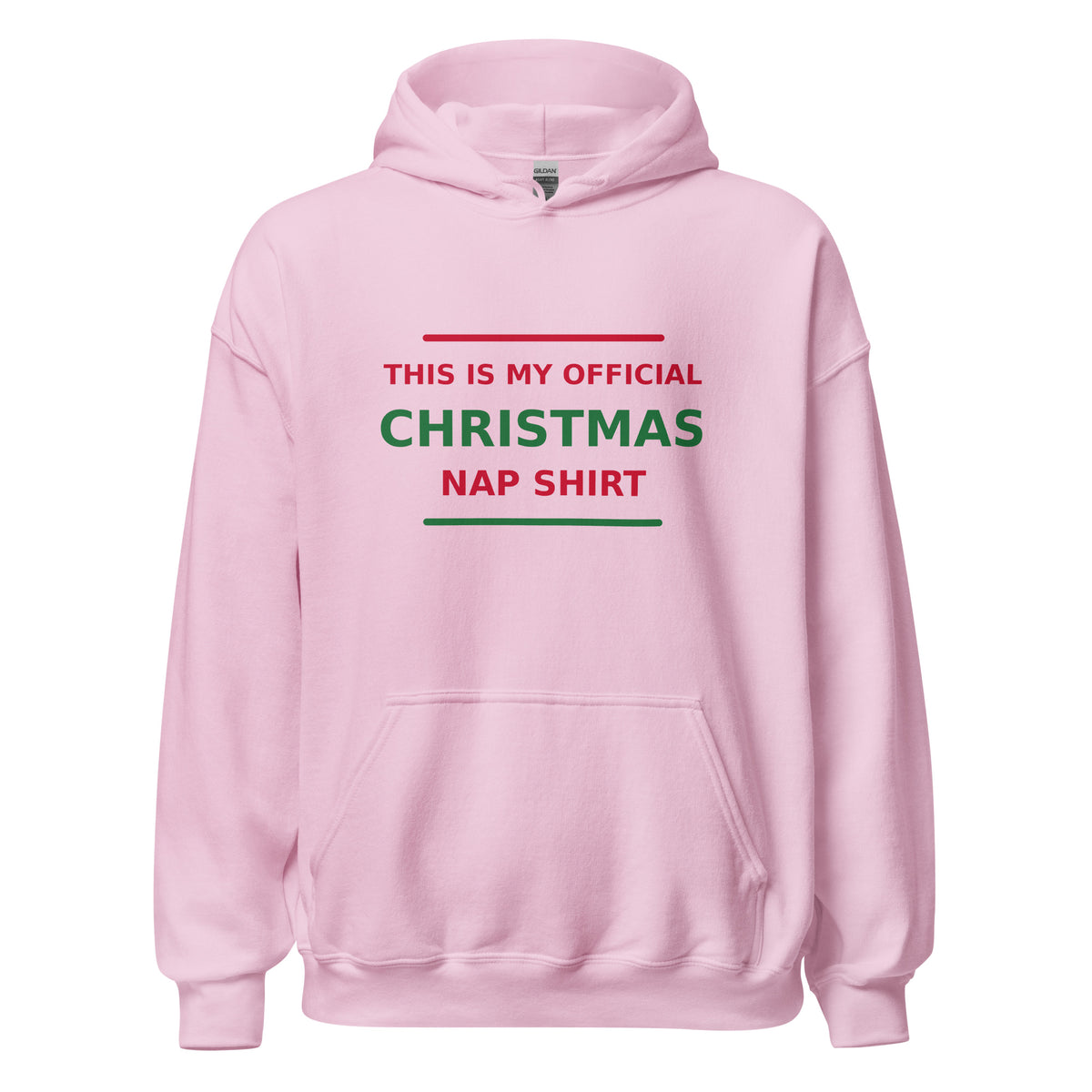 This Is My Official Christmas Nap hoodie in Light Pink by Little Laughs Co.