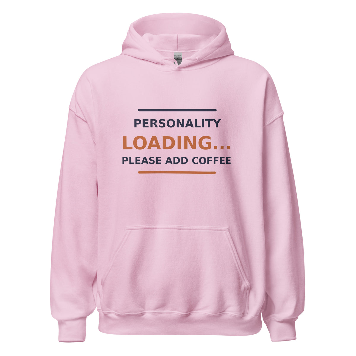 Personality Loading... Please Add Coffee hoodie in Light Pink by Little Laughs Co.