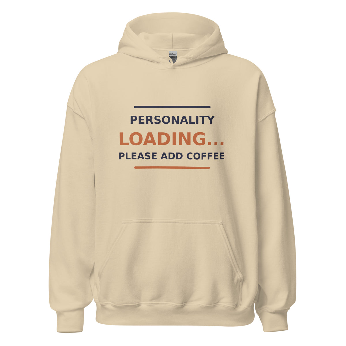 Personality Loading... Please Add Coffee hoodie in Sand by Little Laughs Co.