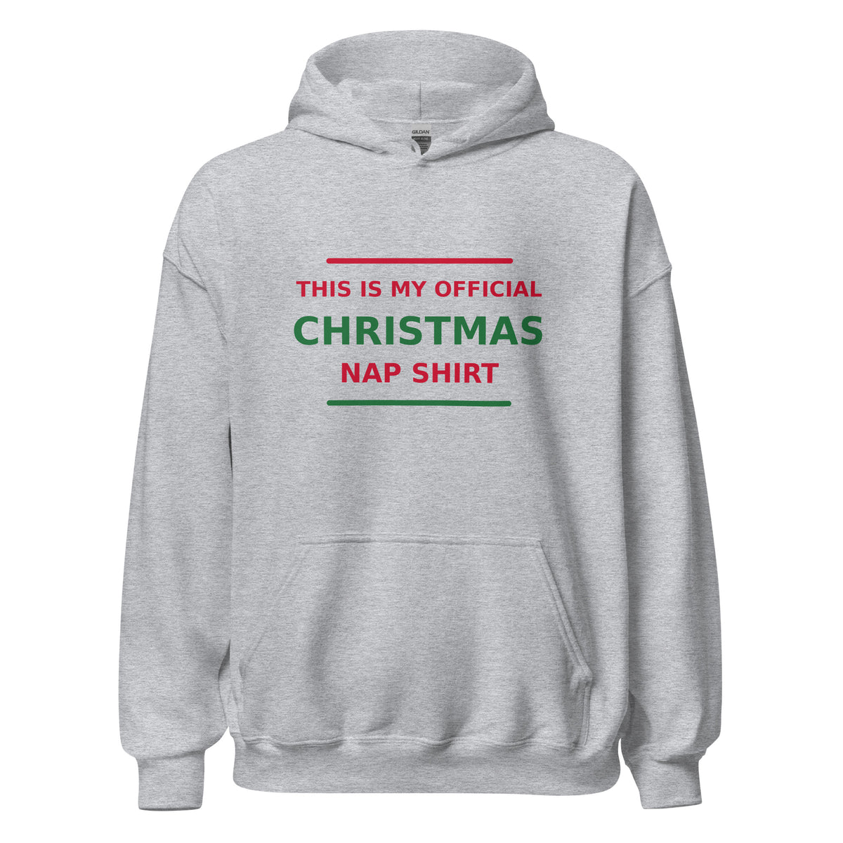 This Is My Official Christmas Nap hoodie in Sport Grey by Little Laughs Co.