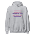 Grandma: Like A Mom Only Way More Fun hoodie in Sport Grey by Little Laughs Co.